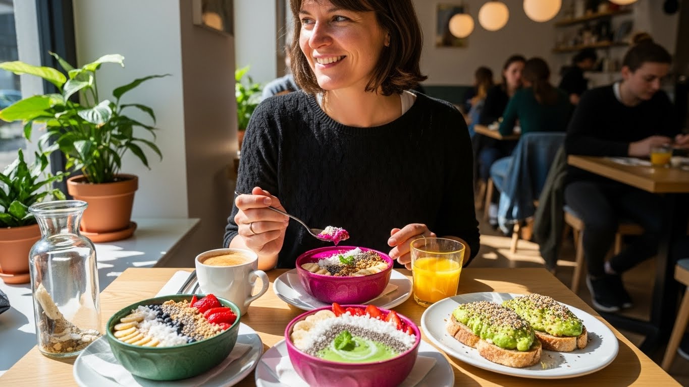 Veganes Powerfrühstück Hamburg – bunte Bowls im Lovaena Café