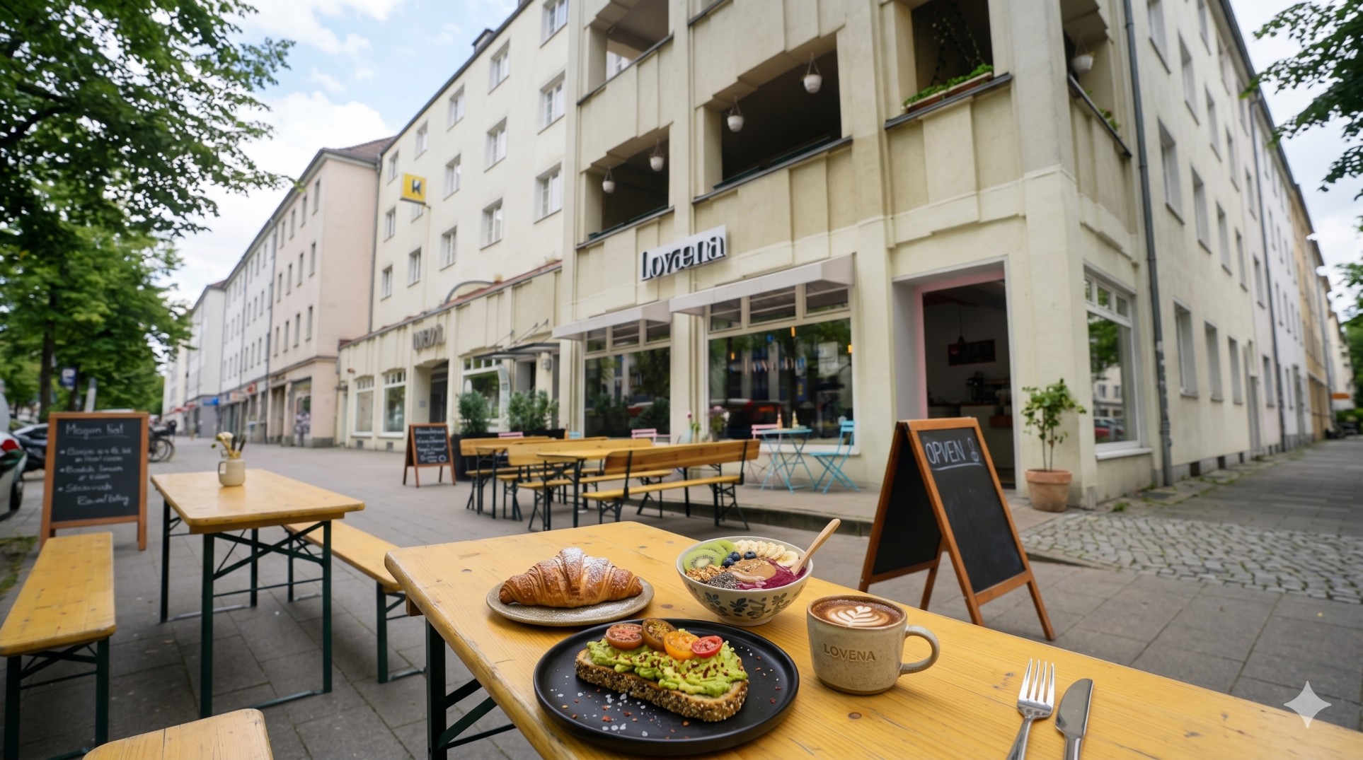 Frühstück in Wilhelmsburg im Lovaena Café